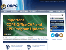 Tablet Screenshot of cops.usdoj.gov