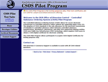 Tablet Screenshot of diversiontest.usdoj.gov